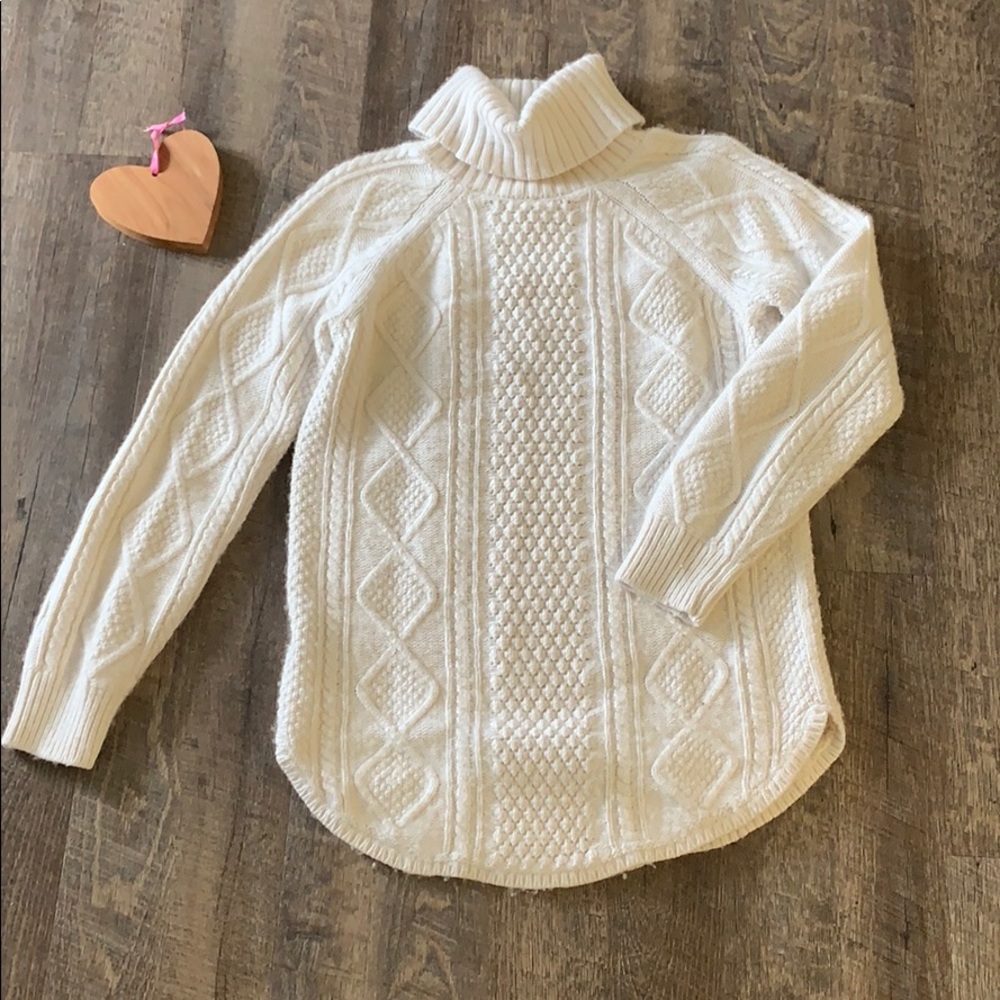 Maternity knit sweater slit cut on sides